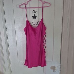 La SENZA Pink Asymmetrical Camisole with Cut Out Details